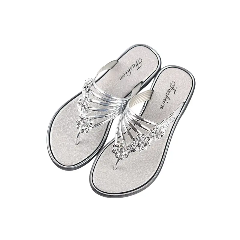OKAIDO OFFICIAL Sandal Jepit Wanita Cewek Perempuan Model Bunga Korea Bahan Karet Style Anti Air Kekinian Jelly 1