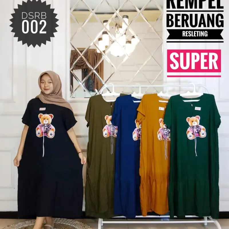 Daster kekinian bahan rayon super 0