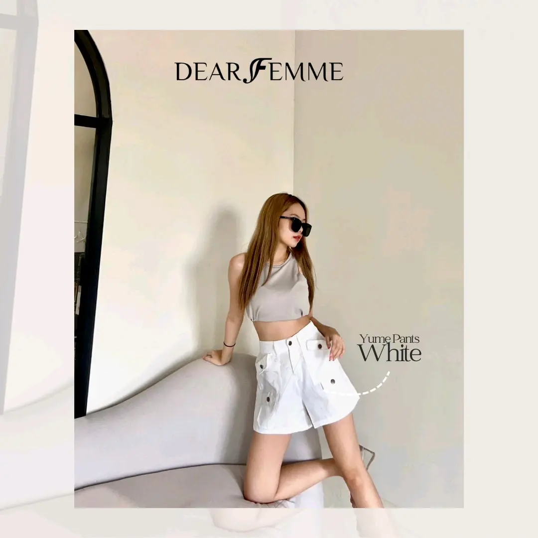[Dear Femme] Yume Pants | Premium Pants Collection | Celana Pendek Wanita Cargo