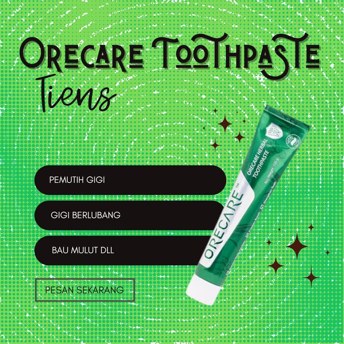 Gambar Pemutih gigi dan kesehatan mulut Pasta Gigi Herbal Tiens Orecare dari KEDAI HERBAL CINA Kab. Bandung Tokopedia