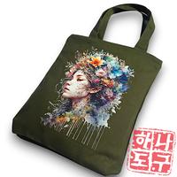 Gambar [Beli Lokal] Satu Alat GIRL WITH FLOWER Totebag Resleting Bahan Kanvas Tebal Premium - Choco Caramel dari SATU ALAT Kota Tangerang 5 Tokopedia