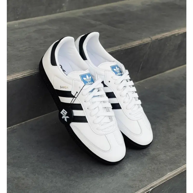 SAMBA OG WHITE CORE BLACK Sneakers Pria Wanita Casual 4