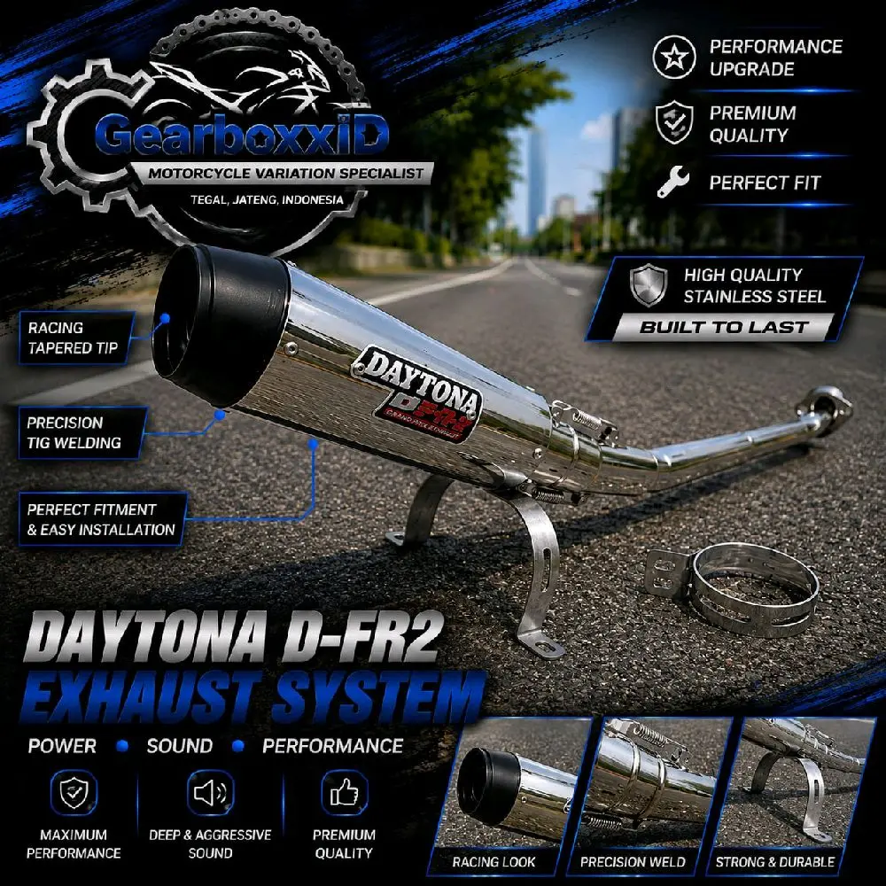 Knalpot Racing Daytona Satria Fu Jupiter MX Old Jupiter MX New Jupiter MX King
