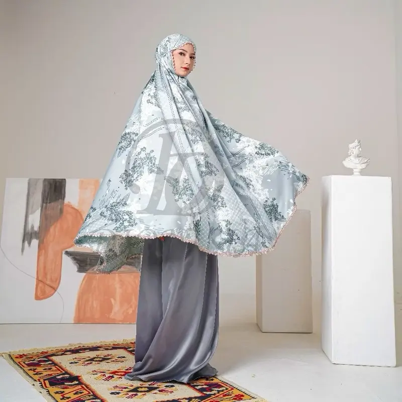 Mukena dewasa silky jumbo travel mukena model 2 in 1 NAURA 2