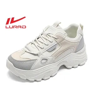 LURAD Sepatu Cewek Hangout Warna Soft Kasual Dipakai Sepatu Wanita Sneakers Sporty Sol Tebal Bertali SM23