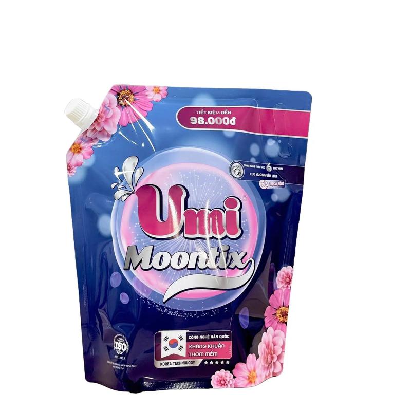 K36_ KÈM QUÀ Nước giặt Enzyme Sinh Học Umi Moontix công nghệ Hàn Quốc Kháng Khuẩn Thơm Mềm Túi 3000ml
