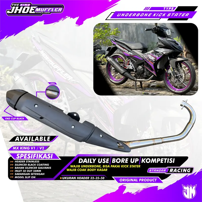 Knalpot Standar Racing MX King MX NEW MX OLD Original Jhoemuffler 5