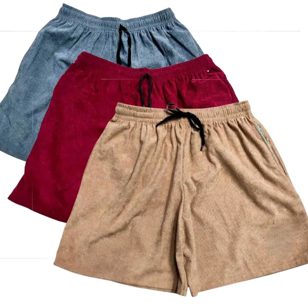 3pcs for 249 Only ! Corduroy Short Unisex Fit size 30-34 waistline