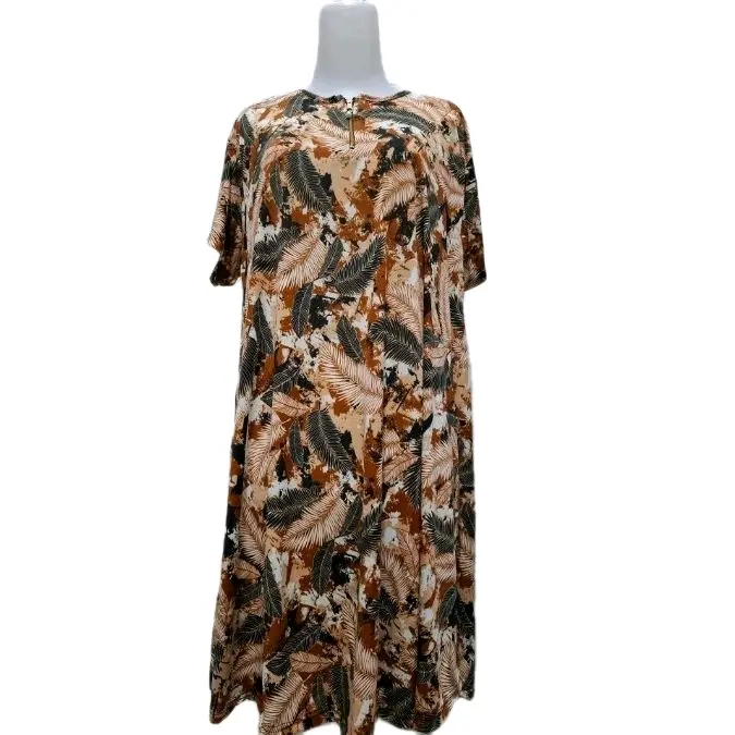 Daster jersey midi bahan korea  Bunga Ld 120 kekinian Dress Busui 4