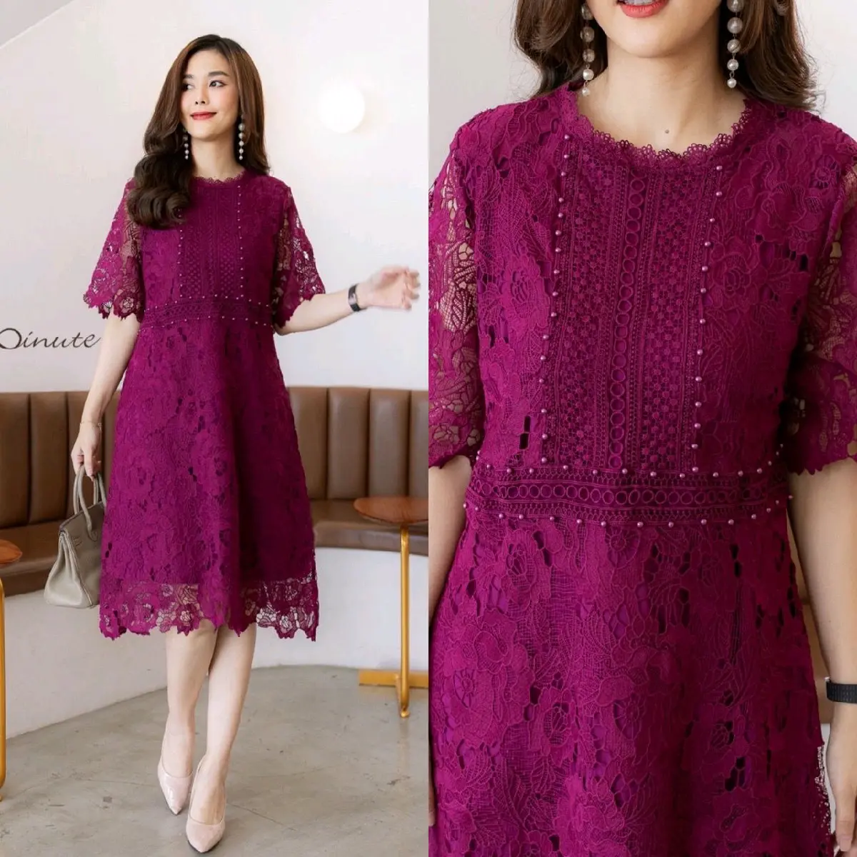 Dress CT cantik mewah asli Bangkok