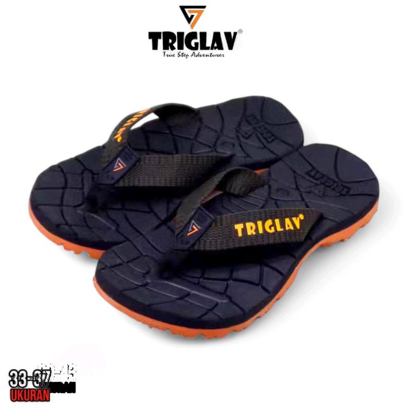 Sandal Jepit Anak Triglav Fashion Casual Pro Size 33-37 biru navy Sendal Karet 5