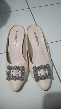 Product Review of HMF Yuiko High Heels Mules Wanita 7 cm AR08 from N** h**h 2