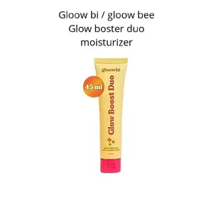 GLOOWBI MOIST GLOOW BOOST DUO 45ml - Pelembab Wajah Dengan Efek Glow Bee Untuk Kulit Lebih Cerah dan Halus