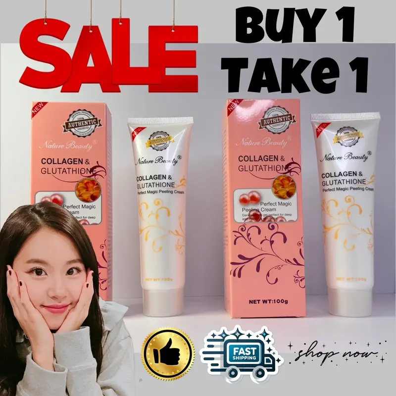 Nature Beauty Collagen and Glutathione Perfect Magic Peeling Cream 100g Deep Cleans Skin Face and Body Scrub Skin Whitening Glowing Skin Cleansing Skincare Radiant - TikTok Shop Philippines Nature Beauty Collagen and Glutathione Perfect Magic Peeling Cream 100g Deep Cleans Skin Face and Body Scrub Skin Whitening Glowing Skin Cleansing Skincare Radiant - TikTok Shop Philippines