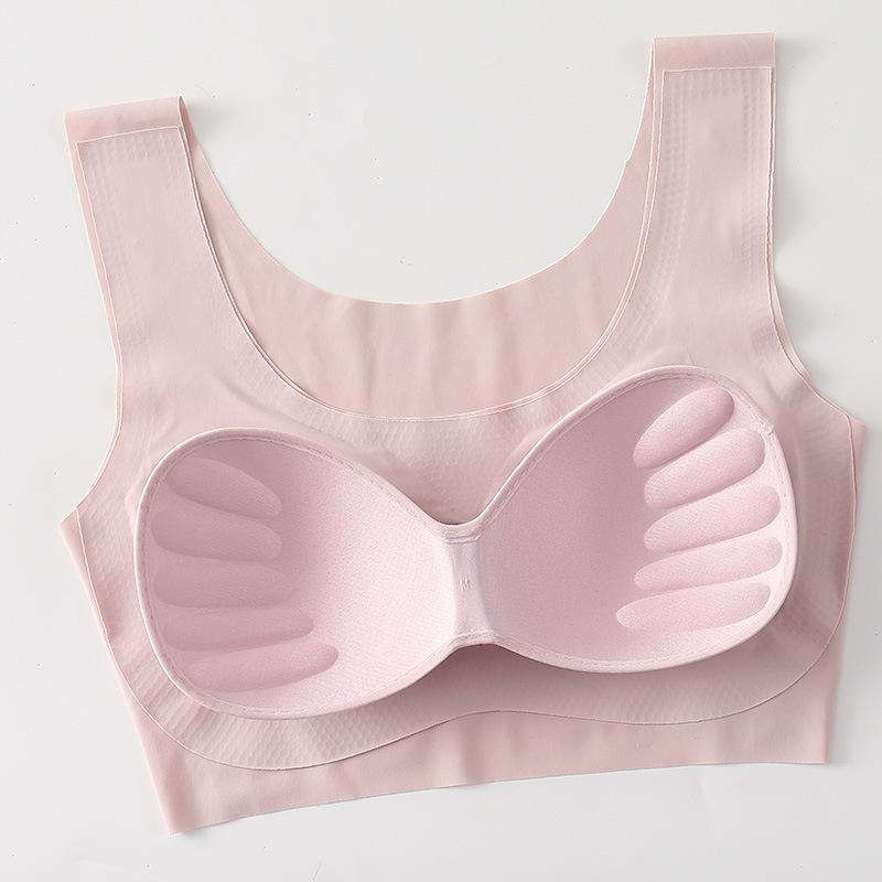 Bra Seamless Pakaian Dalam Wanita BH Tipis Busa Bra Pink gaya Jepang Bahan adem Nyaman 1