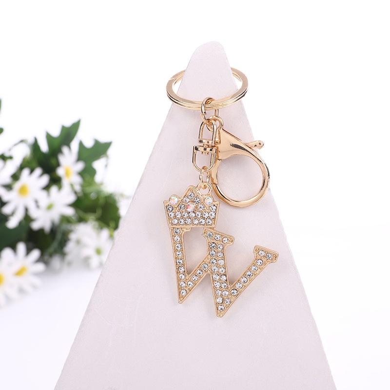 Product Introduction of Dây Chuyền Chìa Khóa Chữ Viết Tắt A Đến Z 26, Thiết Kế Tinh Tế Thời Trang, Dành Cho Phụ Nữ Và Nam Giới, Mặt Dây Chuyền Bảng Chữ Cái Lấp Lánh Móc Chìa Khóa, Charm Túi Xách, Giá Đỡ Chìa Khóa, Tuyệt Vời Làm Quà Tặng 35