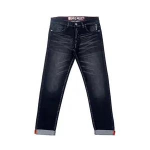 SimpleProject Celana Jeans Pria Panjang Selved Denim Slimfit Original Distro Skinny Cowok Hitam Stretch
