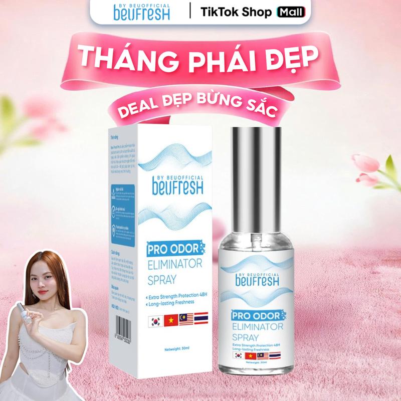 [LIVE SIÊU RẺ_CHÍNH HÃNG]_XNL803 BEUFRESH PRO Xịt Khử Mùi Toàn Thân, Cảm Giác Dễ Chịu, Hỗ Trợ Giảm Thiểu Mồ Hôi, beufresh xịt nách lăn