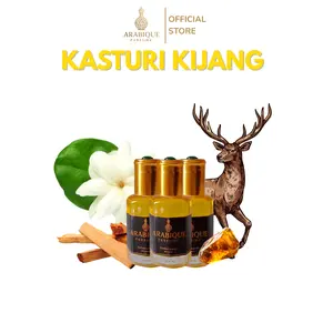 KASTURI KIJANG Original Roll On 3ML, 6ML, 12 ML Murni Bibit Arab Asli Arabique Parfume