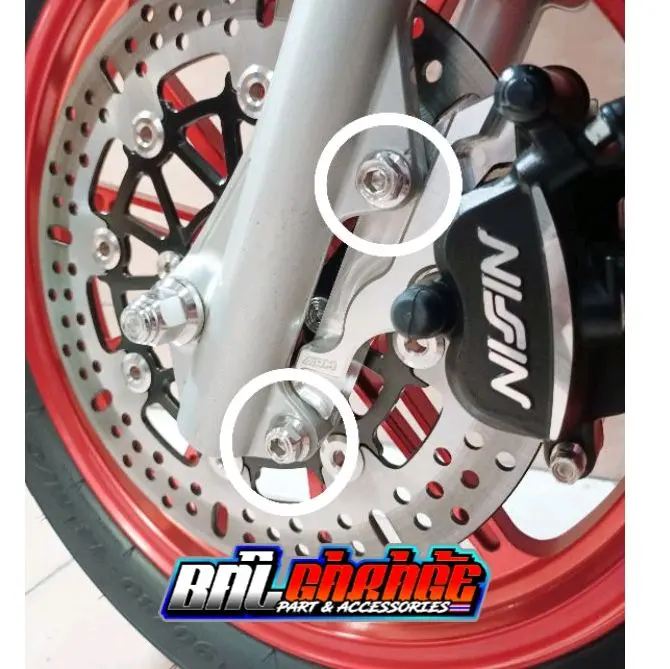 (harga2biji)baud stanles 2kunci breket kaliper Vario Beat scopy Genio original Thailand Motorcycle