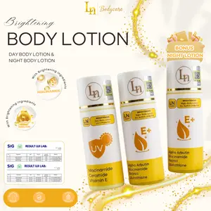 [ISI 3 BOTOL] Lotion 10% Alpha Arbutin & Niacinamide Dosting Paket Siang + Malam + Malam Mencerahkan Kulit Tubuh BPOM