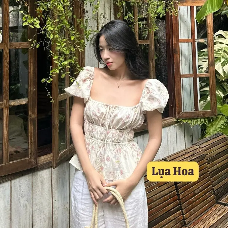 Áo babydoll linen kiểu xinh tay phồng tiểu thư công chúa bo thân nơ coquette ngực xinh xắn Kimee MA287 | BigBuy360 - bigbuy360.vn Áo babydoll linen kiểu xinh tay phồng tiểu thư công chúa bo thân nơ coquette ngực xinh xắn Kimee MA287 | BigBuy360 - bigbuy360.vn