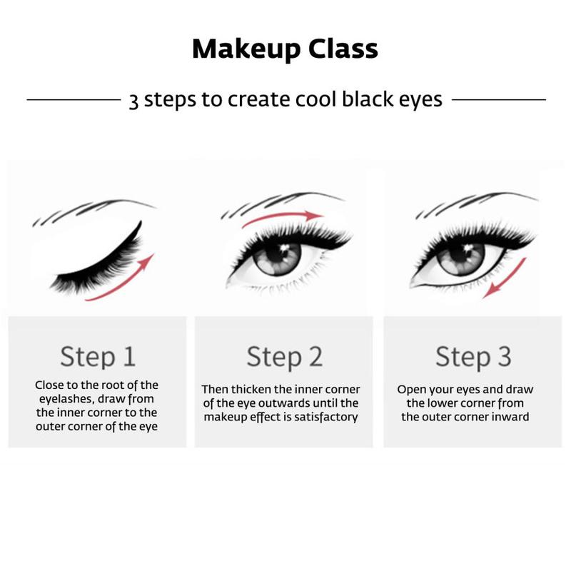 Waterproof Quick Dry Eyeliner Liquid Sweatproof Anti-oil Smudge-Proof Long-lasting Black Eyeliner Pencil Eyes Beauty Makeup Tools 1