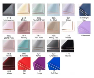 GOLD FRAME CELLOPHANE LEMBARAN (58 x 58 cm) Kertas Bunga Wrapping Paper