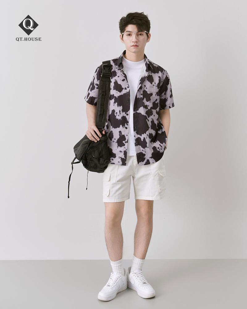 Product Introduction of Áo Sơ Mi Nam Ngắn Tay Họa Tiết Đi Biển Form Ragular fit Cộc Tay SMN01 Menswear Nam 4