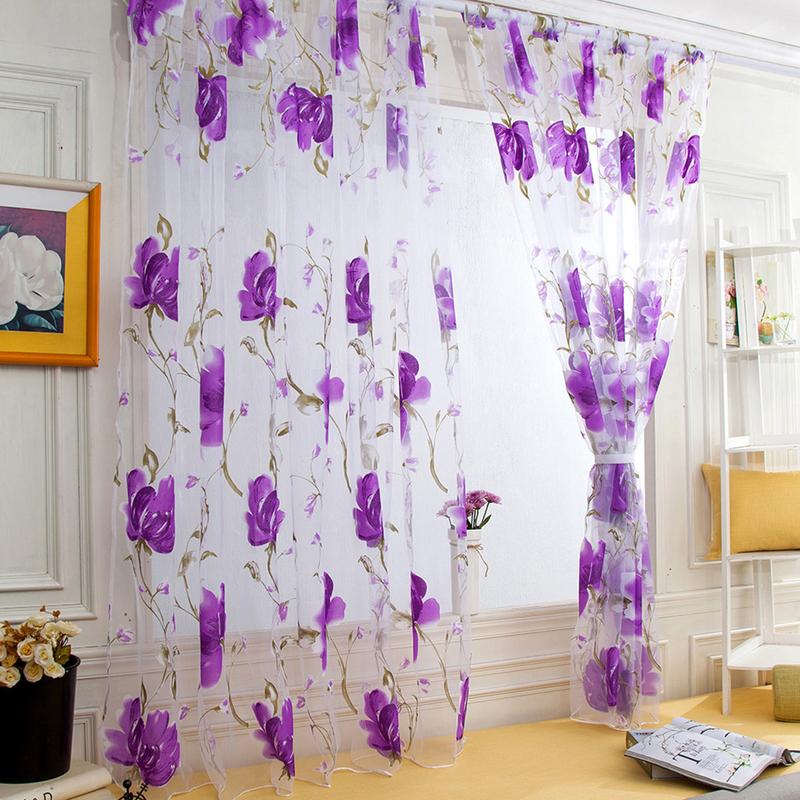Product Introduction of Langsir Tulle Bunga, Untuk Ruang Tamu dan Bilik Tidur, Langsir Tipis, Untuk Pintu dan Tingkap Dapur, Hiasan Langsir, 1pc 14