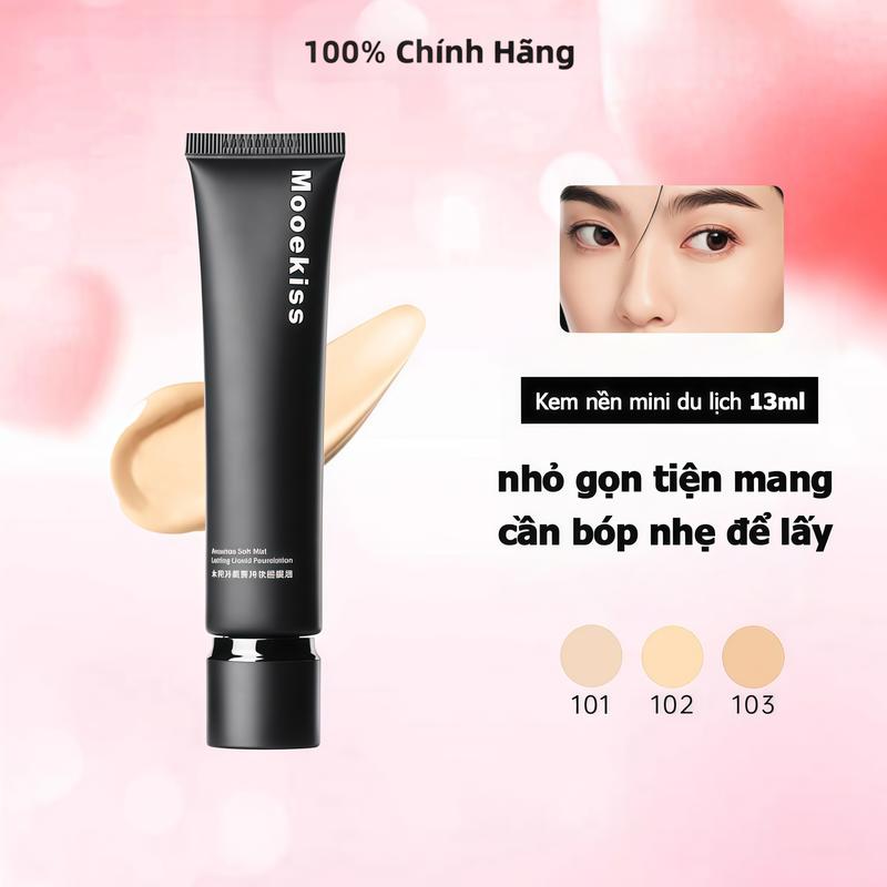   DÙNG THỬ  kem nền bản dùng thử dung lượng nhỏ! Chống nước chống mồ hôi kiểm soát dầu giữ màu 24h không xỉn khối lượng tịnh 13g 