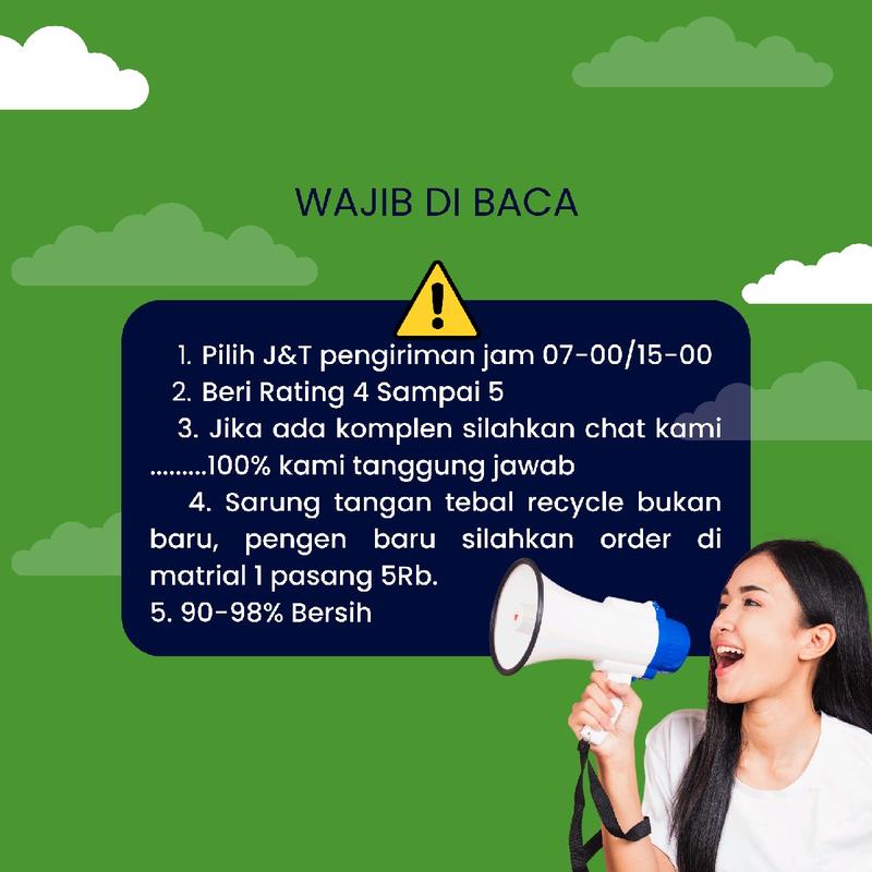 Mas Sarung tangan bekerja berkebun pelindung tangan benang tebal cocok untuk pekerjaan berat 6