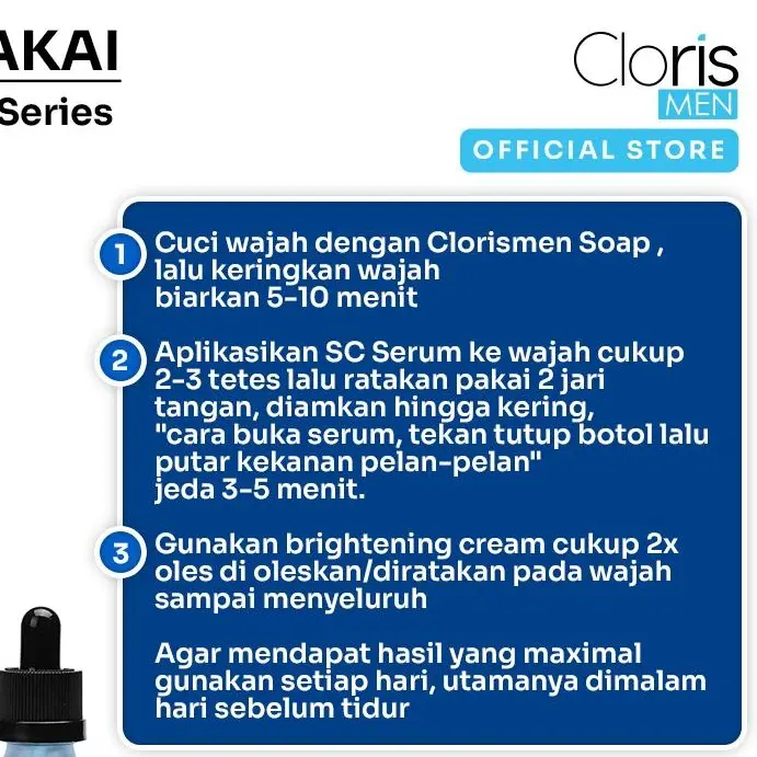 Clorismen PAKET BRIGHTENING SERIES Skincare Perawatan Wajah Pencerah Muka Mencerahkan & Memutihkan 6