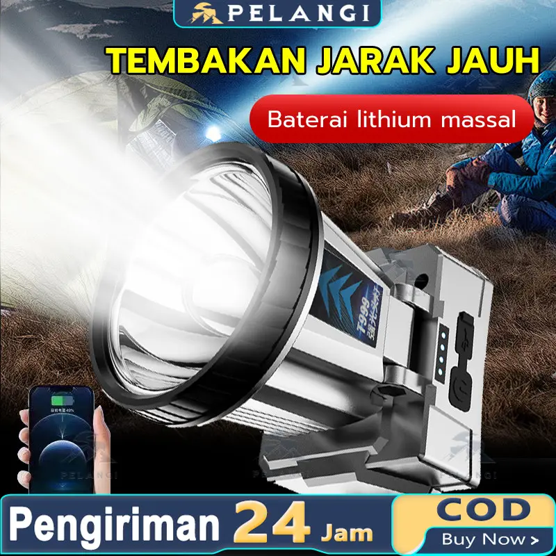 Senter Kepala 500 WATT / LED Headlamp 500Watt Penerangan terus menerus selama 800 jam senter super terang lampu depan luar yang kuat lampu depan tahan air sensor gerak senter berkemah senter kepala super terang Iradiasi 30000m