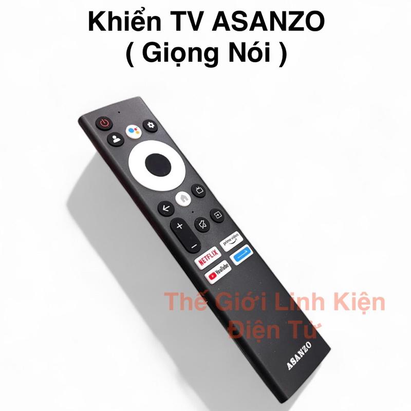  ￼Điều khiển remote tivi Asanzo   giọng nói   