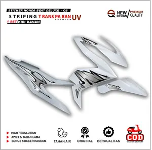 Striping Transparan Beat Deluxe Sticker Street Lis Variasi Motif Simple Gen 1