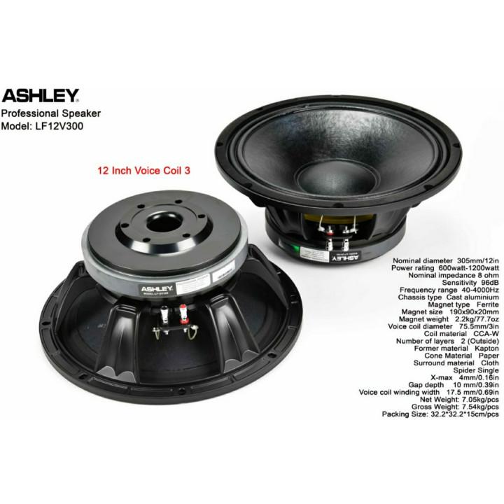 Speaker Ashley LF12V300 / LF12 V300 / LF 12V300 12inch ORIGINAL 0