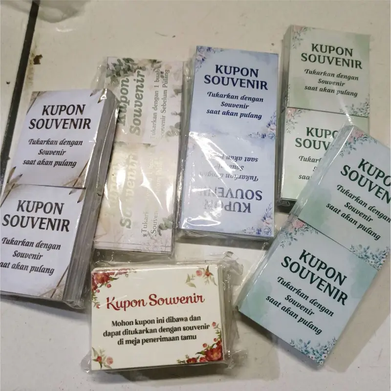 [1 pack] Kartu Ucapan Terimakasih KUT Thankscard Khitanan Pernikahan Online Shop Murah 6