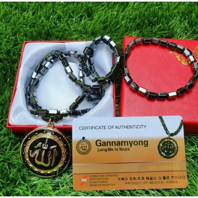 *COD* Kalung Dan Gelang Kesehatan model AZHIKRA Original 100% Anti Radiasi Ion Negatif 1