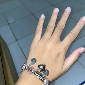 Gelang Titanium Wanita Anti Karat Gelang Tangan Model Manik Manik Gelang Aesthetic Kristal-coco_market