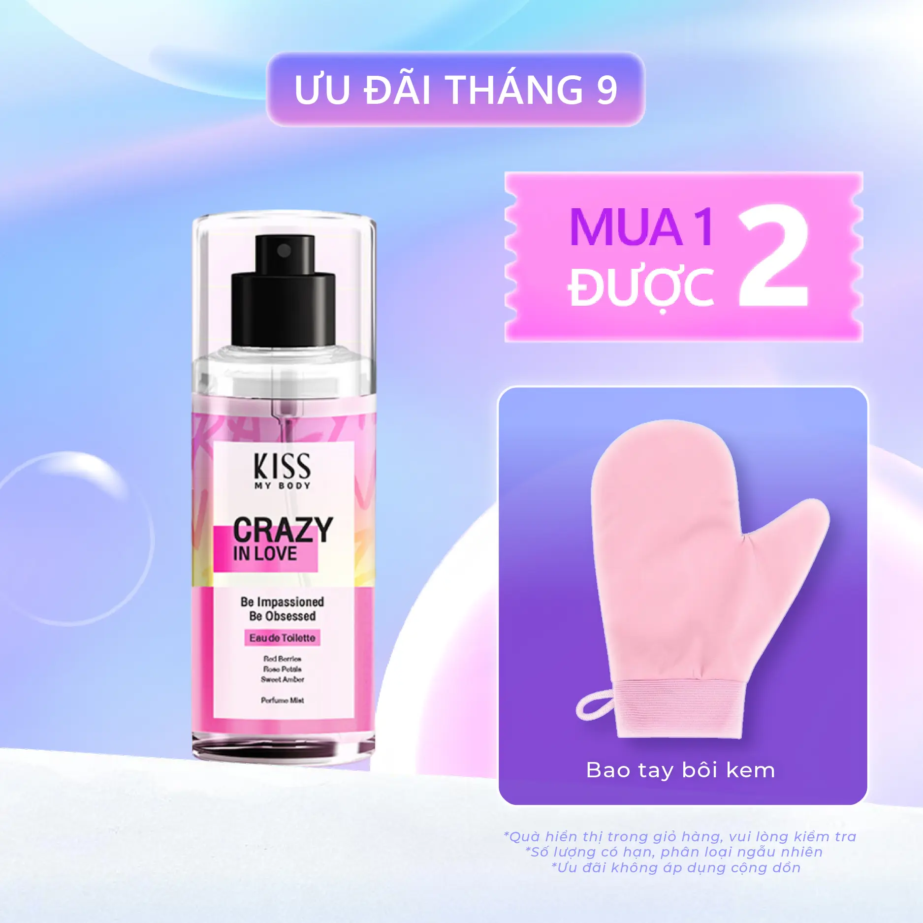 Xịt Thơm Cơ Thể Hương Nước Hoa Kiss My Body #Crazy In Love 88Ml