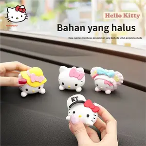 Hello Kitti Hiasan Mobil - Figure Dashboard Lucu, Aksesori Interior Mobil Karakter Imut