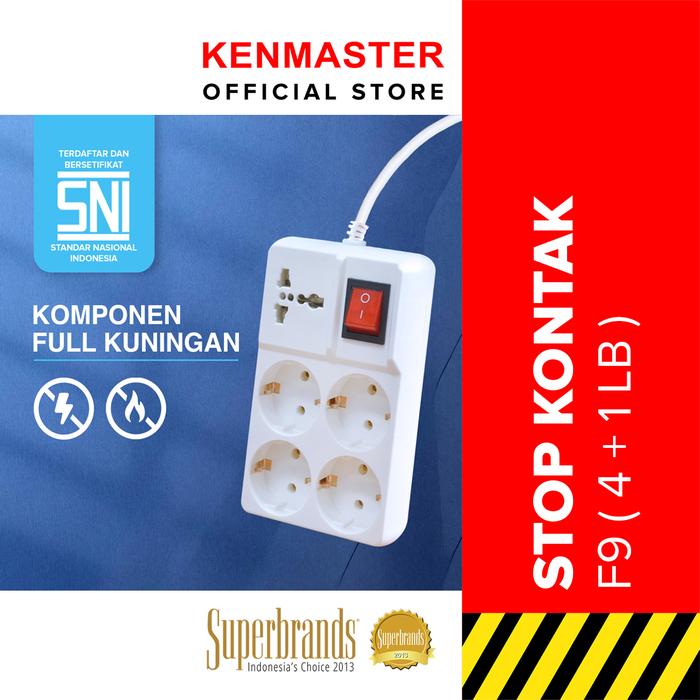 Gambar KENMASTER Stop Kontak F9 (4+1) / Stopkontak / Colokan Listrik - STKA102 - f9 (4+1) dari Kenmaster Official Store Kota Administrasi Jakarta Utara Tokopedia
