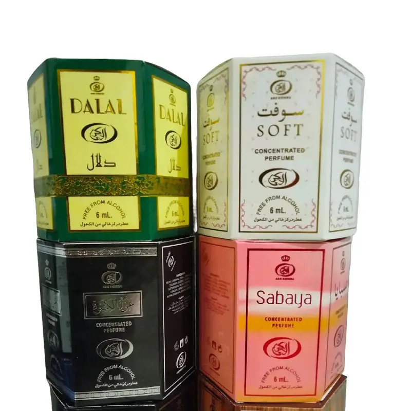 (COD) 1 Box Bisa Campur Isi 6 Botol Parfum Roll On 6ml Non Alkohol Minyak Wangi Oles Uniseks Perfume Wanita 0