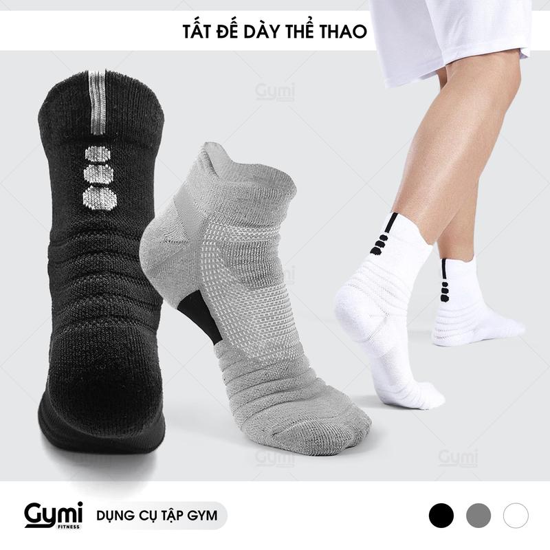 Tất Vớ Cotton Thể Thao Sport Dày Dặn Dành Cho Nam Chạy Bộ - Bóng Đá - Bóng Rổ - Đi Xe Đạp