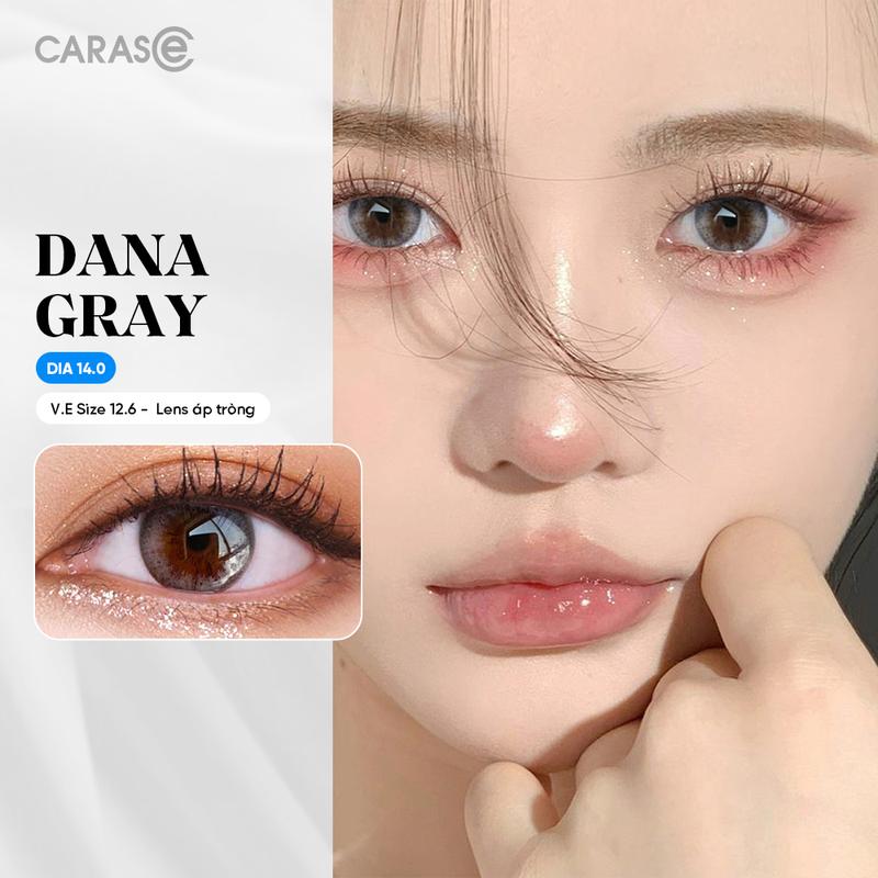   1 chiếc  Kính áp tròng khoá ẩm 1 Ngày CARASE Lens cận màu xám DANA GRAY Nữ Women 