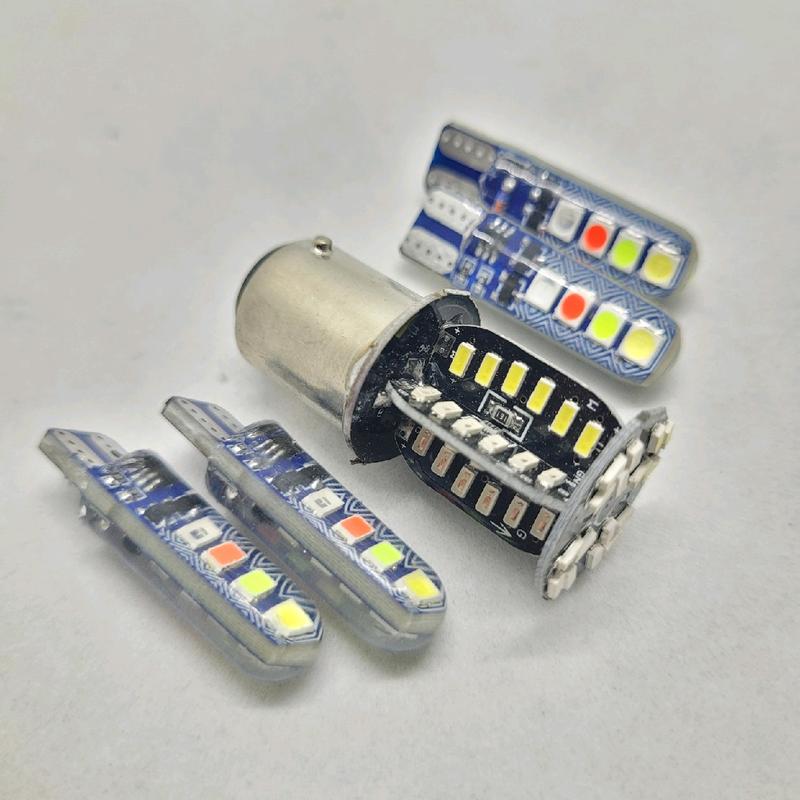 Paket Lampu Stop Rem RGBW 64 Mata Led  2 Mode Putar dan Kedip + Sen Jelly Kedip 4 Warna Led Depan Belakang Universal Wajib DC 12 Volt Car Kendaraan 5
