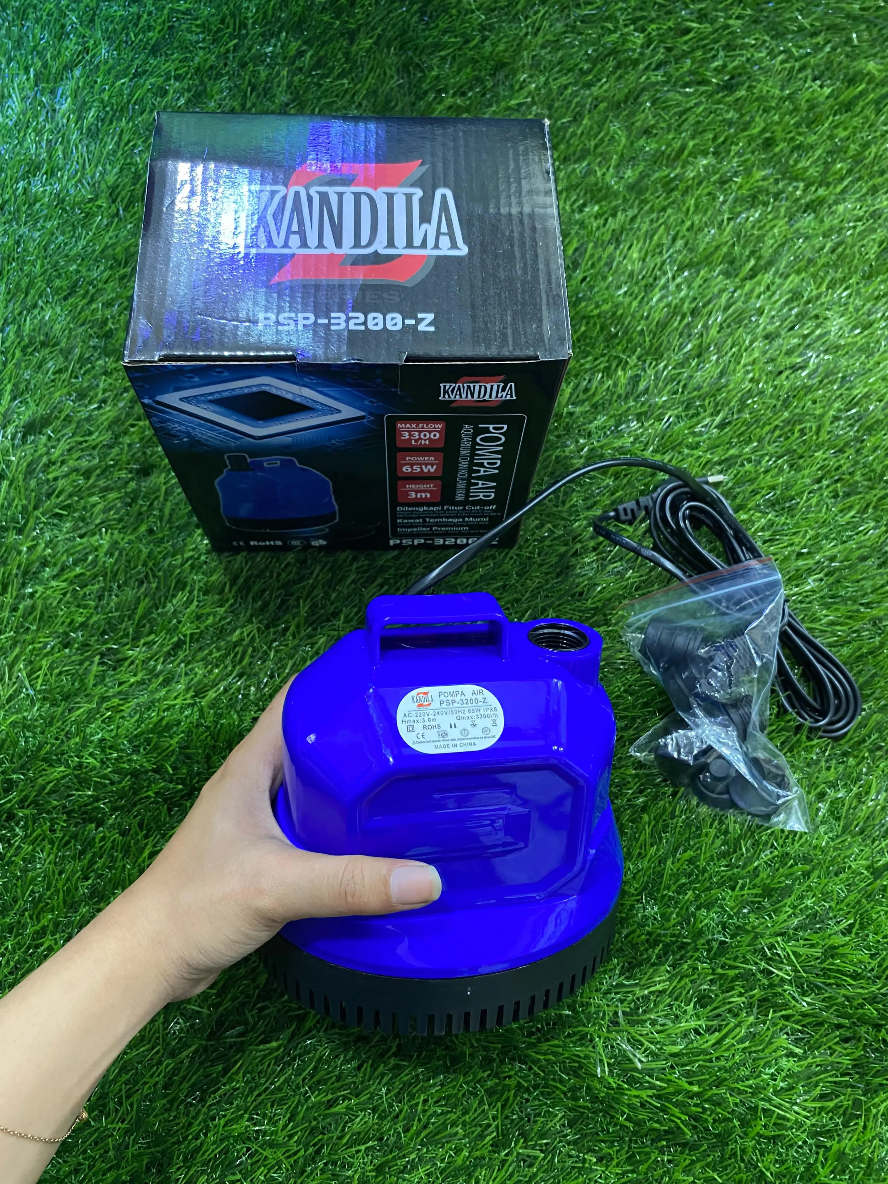 POMPA AIR CELUP AQUARIUM 65 W KANDILA PSP 3200 Z PSP-3200Z KOLAM IKAN