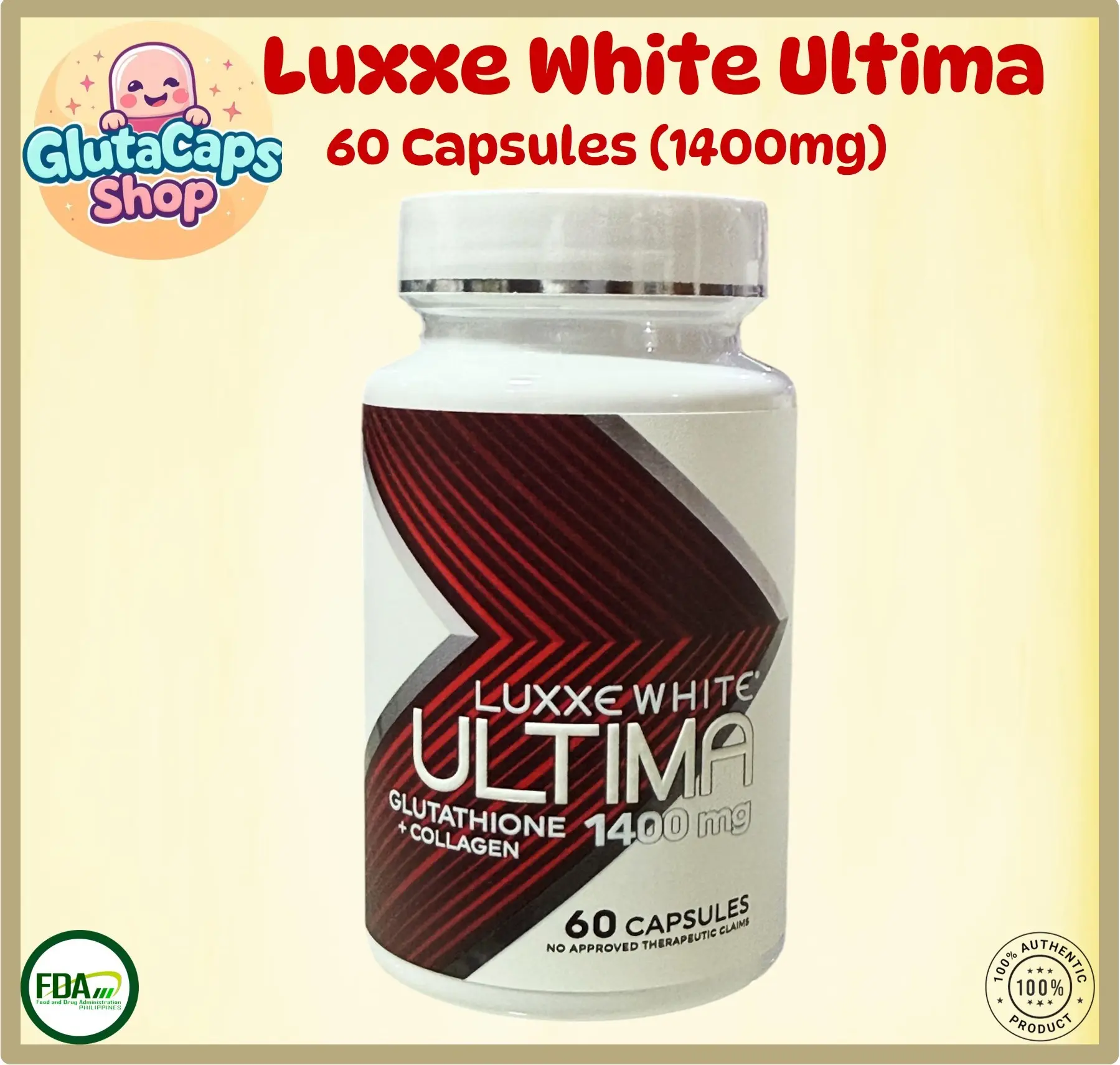 Frontrow Luxxe White Ultima 1400mg 60 Capsules