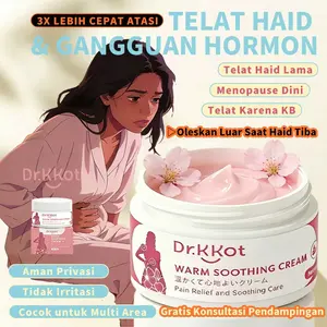 [BPOM COD] Dr.KKot Warm Soothing Cream Pereda Nyeri Haid, Hangat dan Nyaman di gunakan, Meringankan Kram Perut Karena Haid, Membantu Melancarkan Haid Tidak Teratur, 30g Praktis